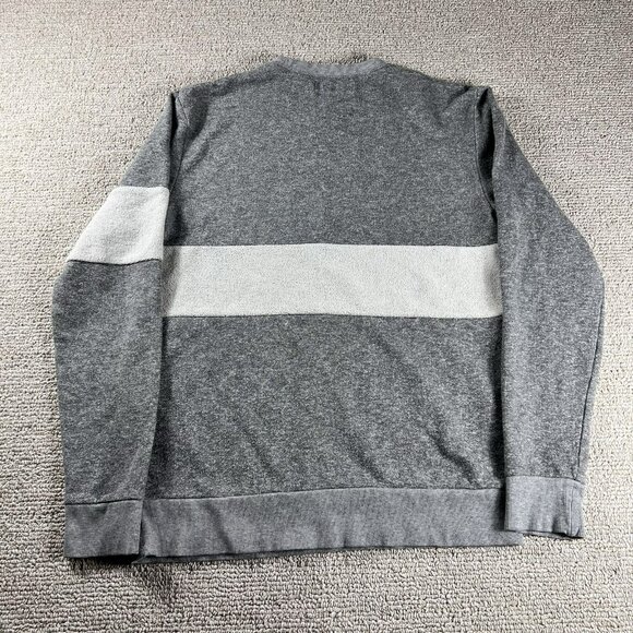 SLVDR Textured Striped Long Sleeve Pullover Sweatshirt Men’s Size Medium - Picture 6 of 6